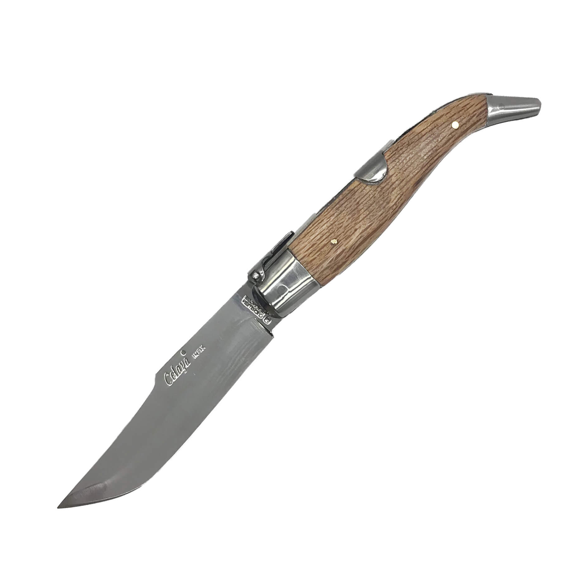 Navaja Celaya albaceteña con mango de encina. Hoja de 10 cm.