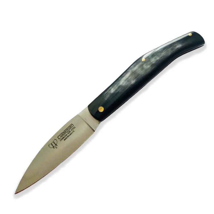 Navaja campera Cudeman. Mango asta de toro pulida. 9 cm