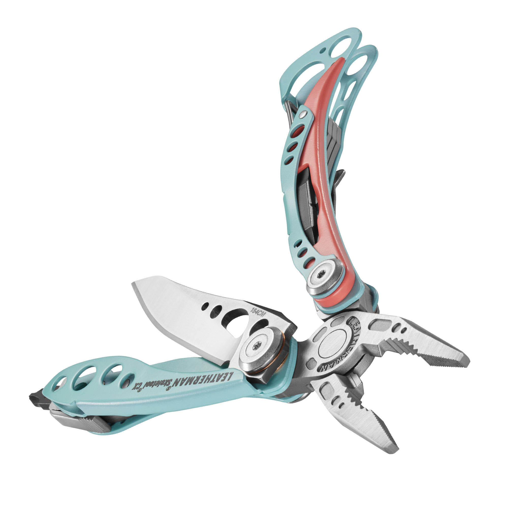 Alicate multiferramenta Leatherman Skeletool CX Paradise de 7 utilizações