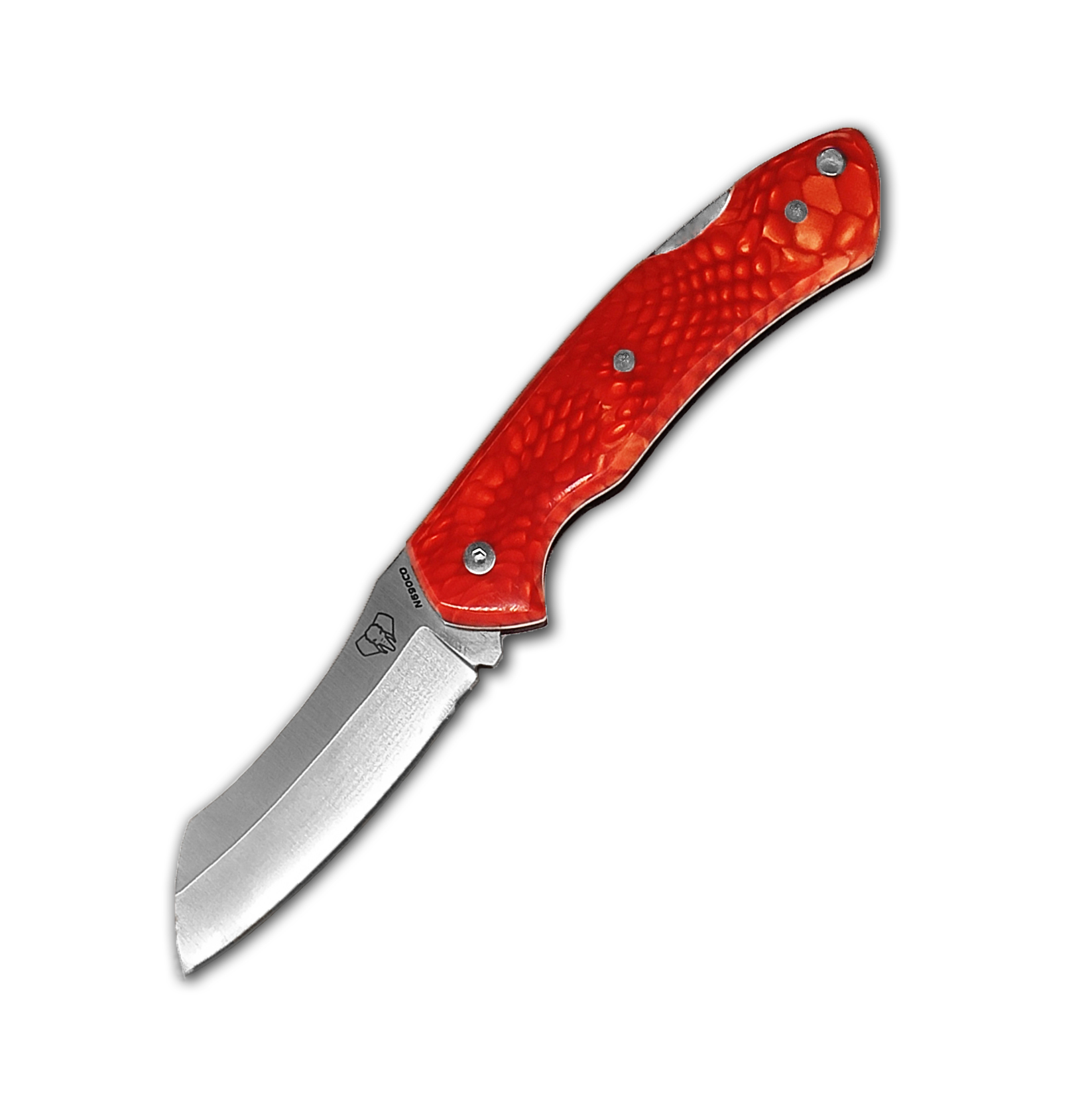 Navaja de bolsillo Cudeman Tundra con mango de juma roja pulida