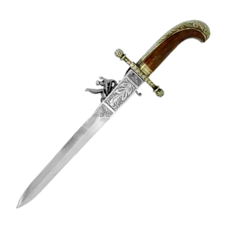 Replica Kolser flintlock dagger-pistol
