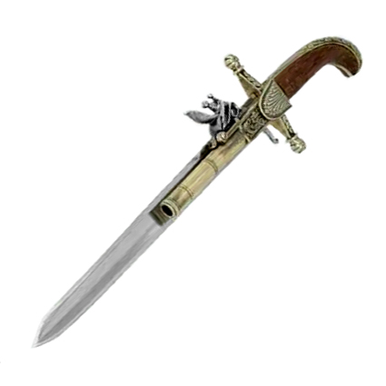 Replica Kolser flintlock dagger-pistol