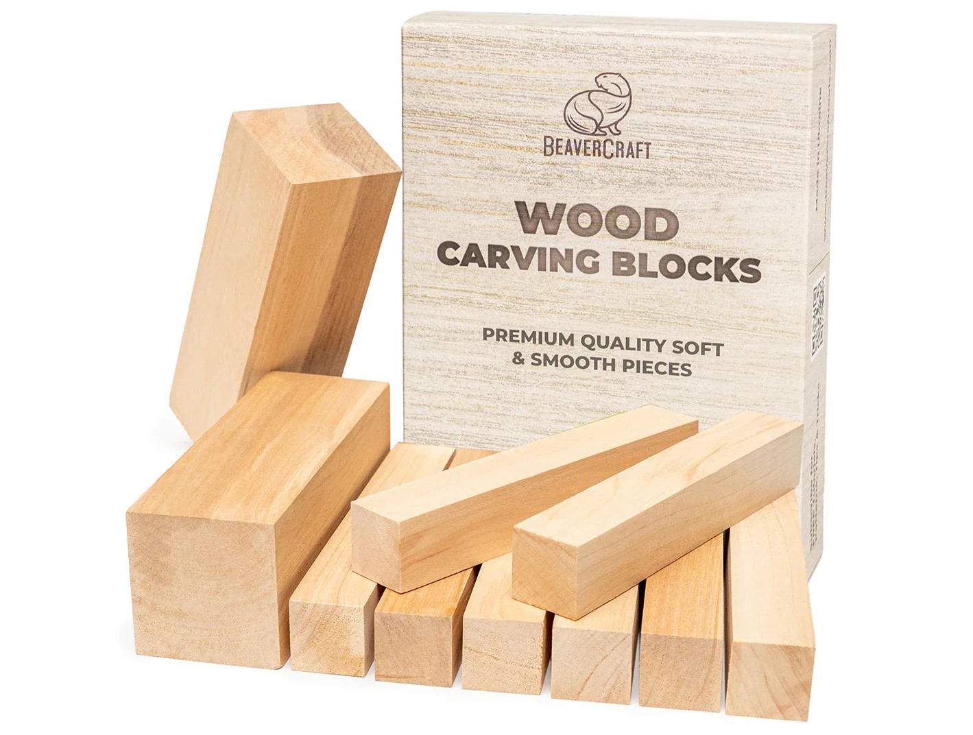 Set de 10 bloques de madera de aliso