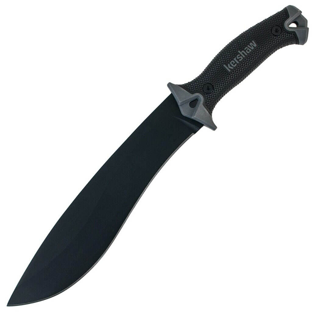 Facão Kershaw CAMP 10 com lâmina de 25,4 cm e cabo de borracha pr...