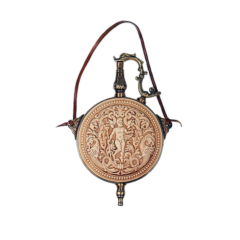 Pá de lixo redonda em metal com acabamento em marfim