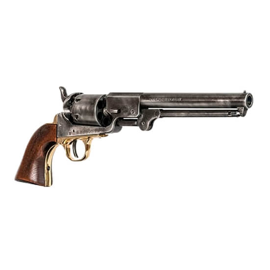 Réplica da pistola Colt Navy Confederate 1862 com acabamento em l...
