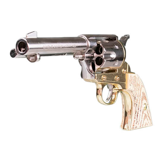 Réplique revolver Colt 45 Kolser FAST DRAW 4’75 ivoire nickelé