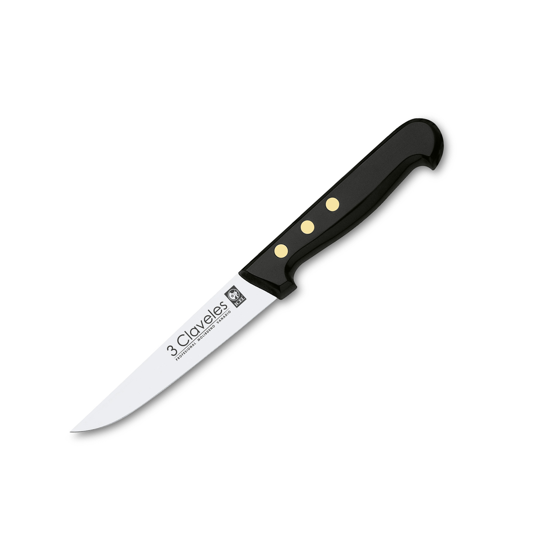Cuchillo cocinero con hoja de 13,5 cm y mango pom 3 Claveles pres...