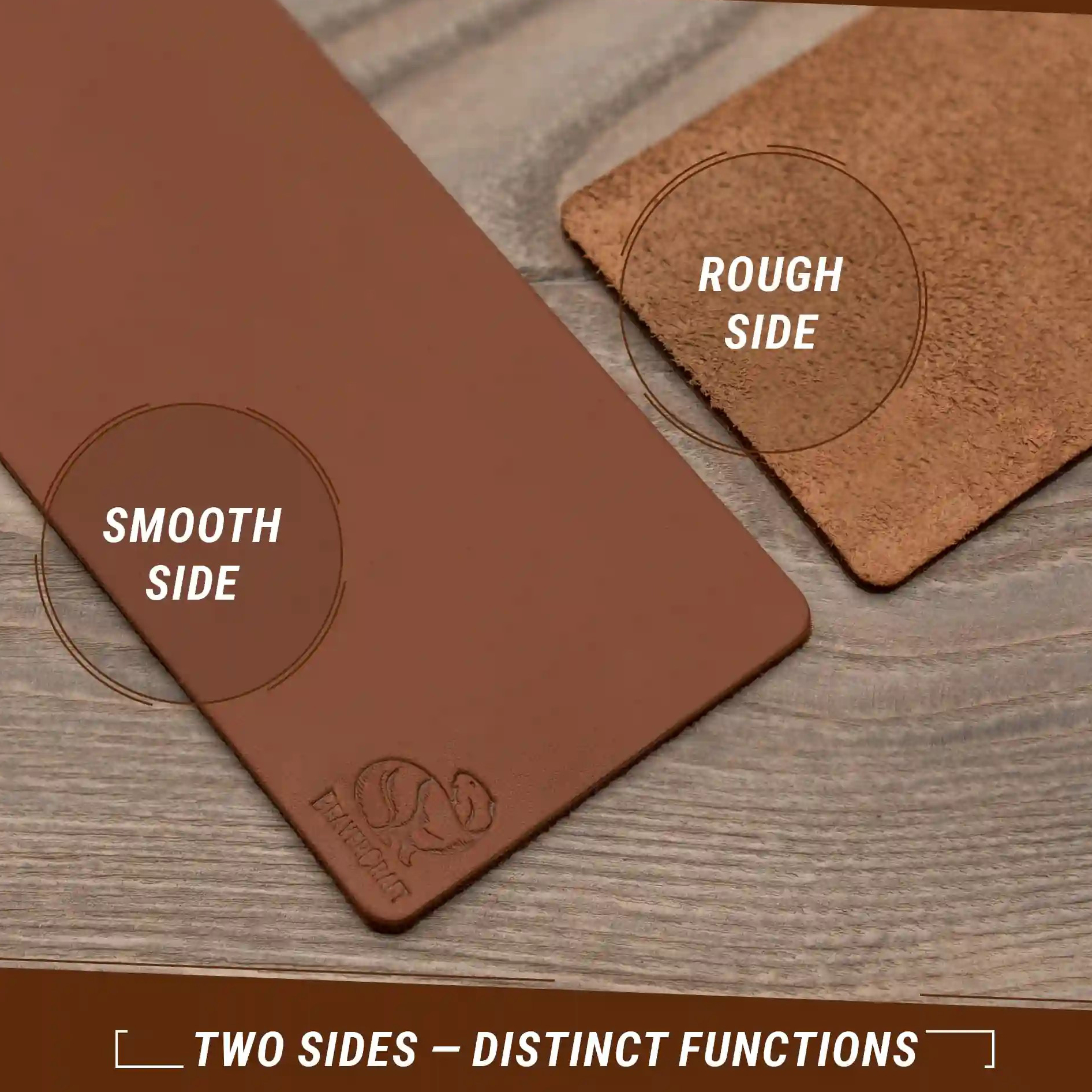 Correa de cuero y compuesto para pulir