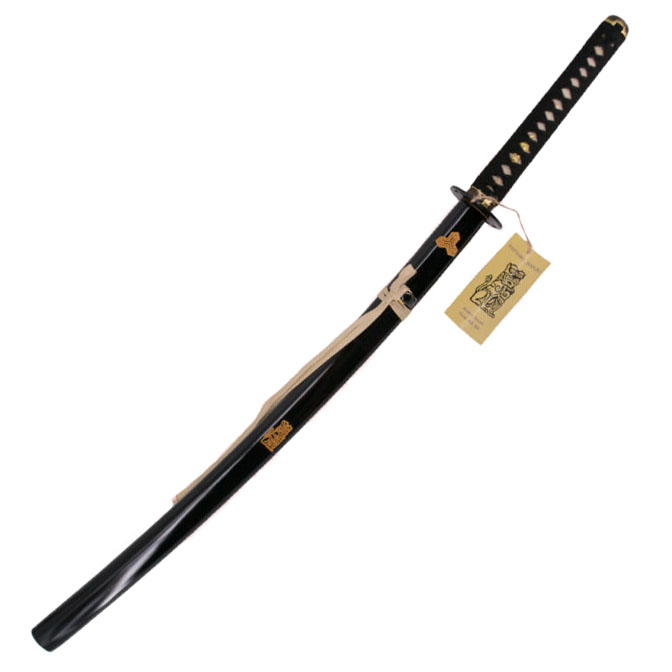 Katana funcional Hattori Hanzo Kill Bill La novia en color negro con detalle de león