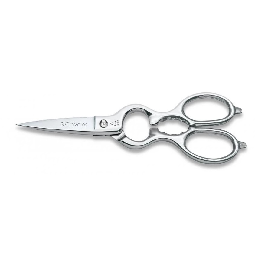 Tesoura de cozinha multifuncional removível de 8" em aço inoxidáv...