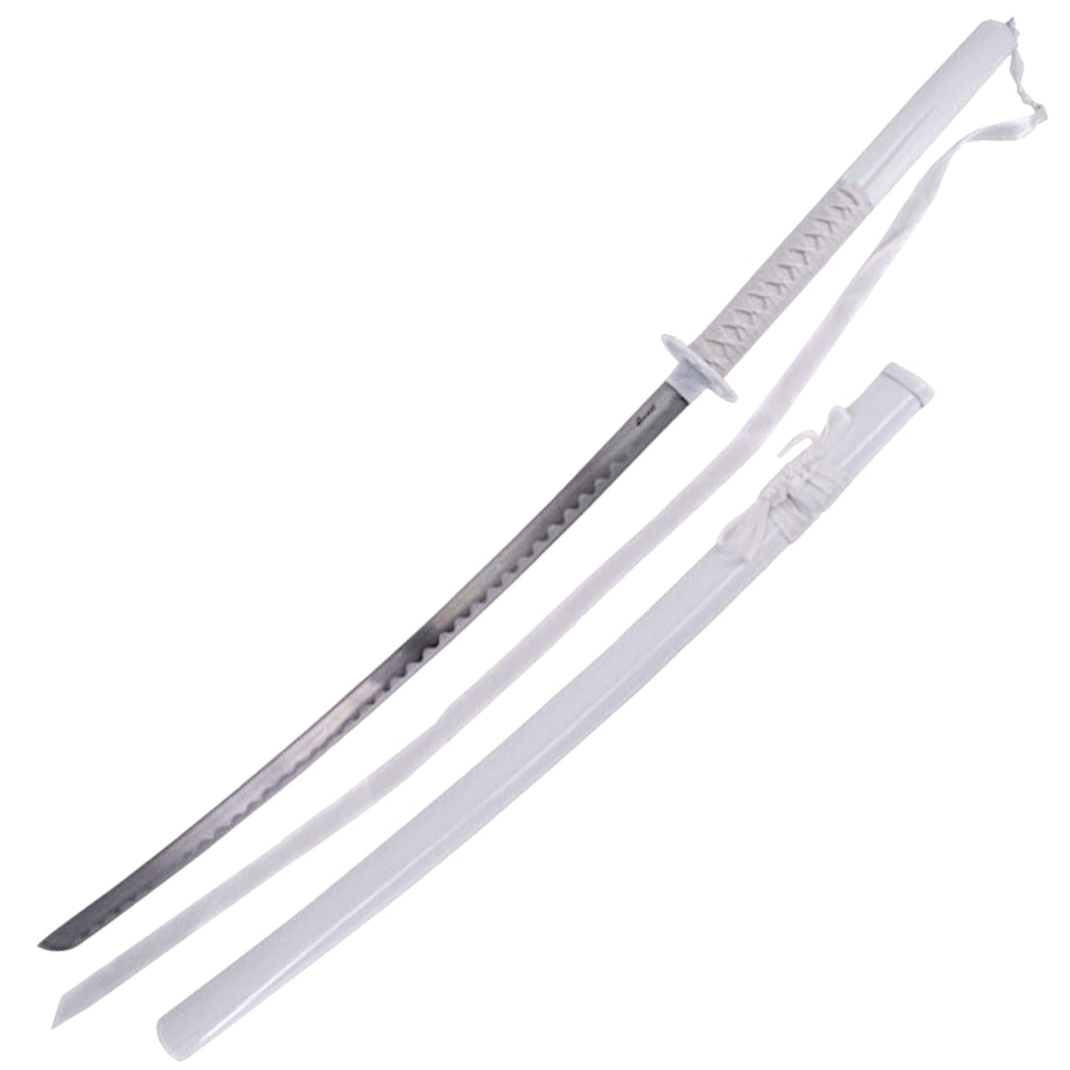 Katana Kuchiki Rukia von Bleach mit weißem Griff und Scheide