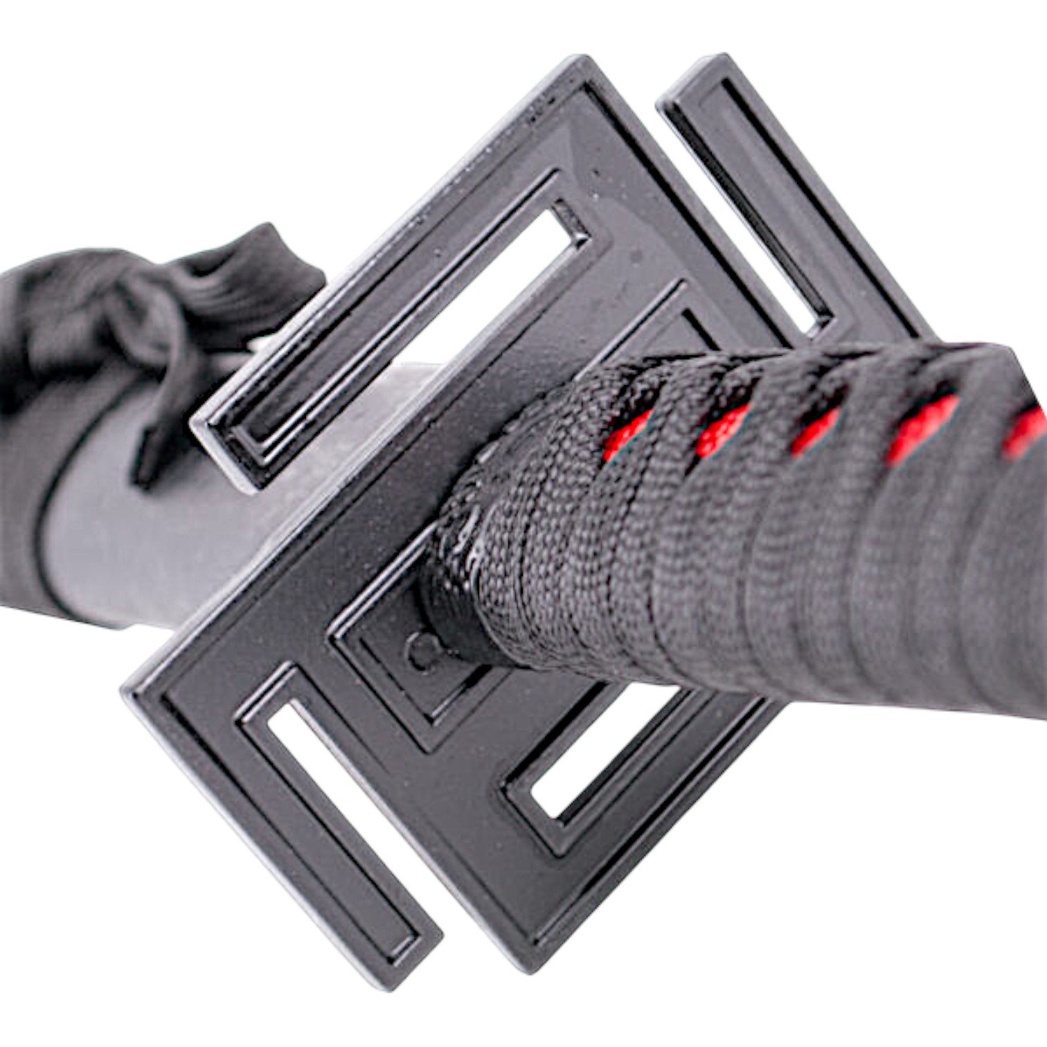 Katana Tensa Zangetsu Hollow Ichigo from Bleach with black handle and scabbard