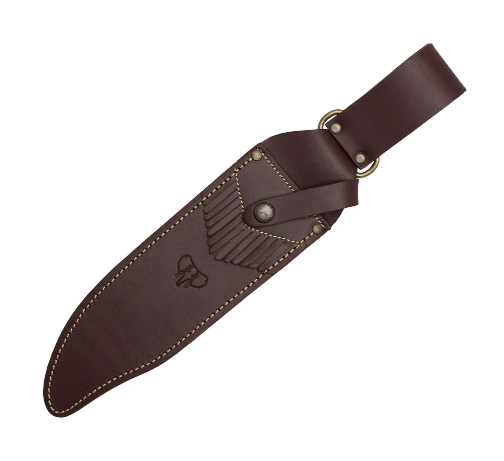 Couteau Cudeman Bowie 294-C avec manche en corne de cerf et rosette