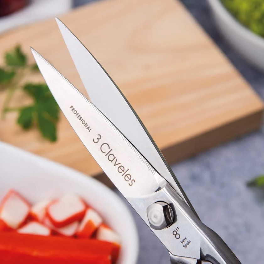 Tijeras de cocina Master de 8" en acero inoxidable con acabado brillo