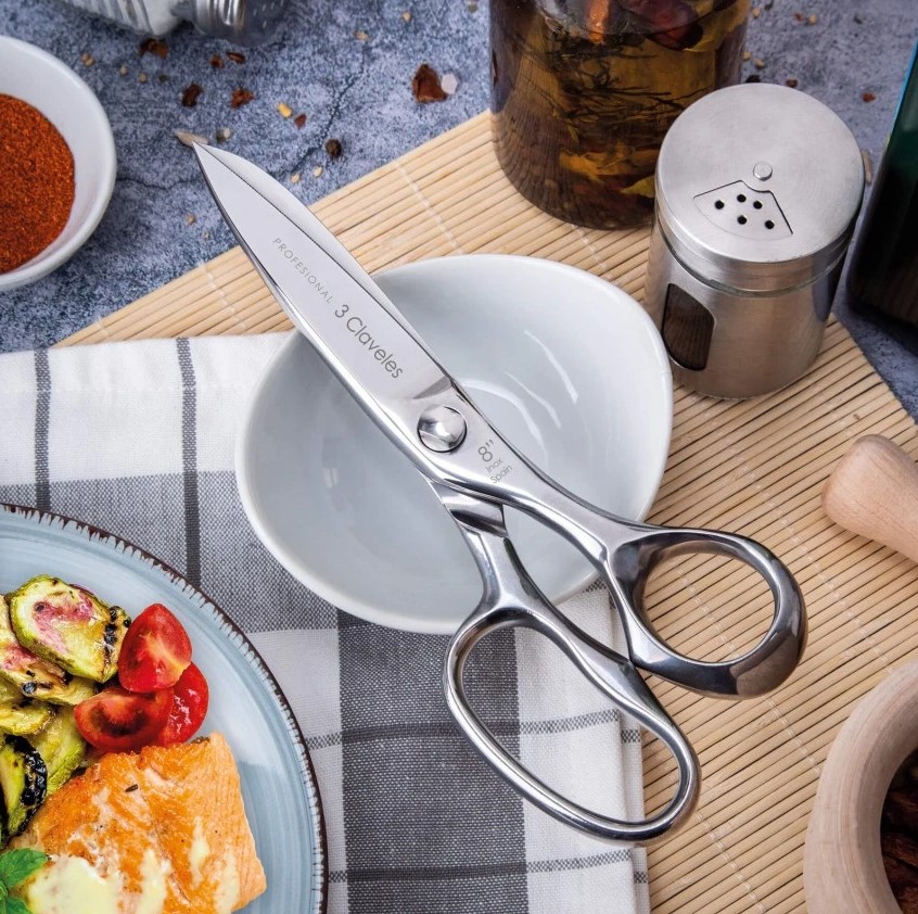 Tijera de cocina Prof-Class de 8" en acero inoxidable con acabado brillo