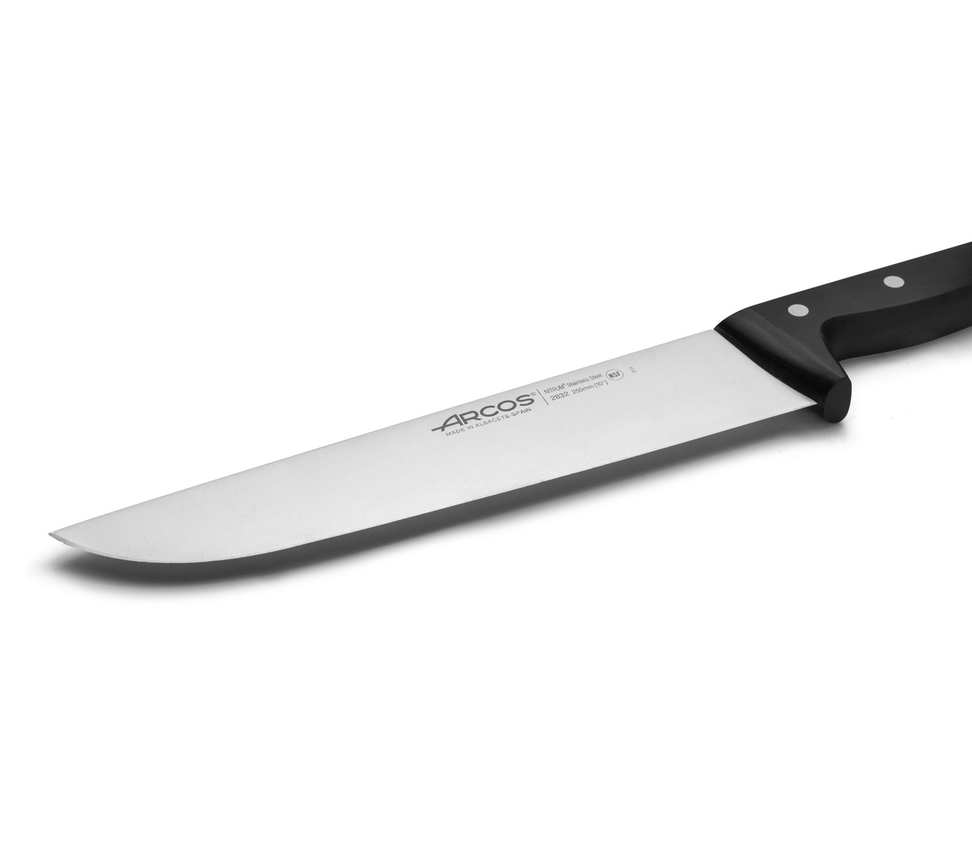 Cuchillo Carnicero recto Arcos Universal con hoja de 25 cm y mango de Polioximetileno