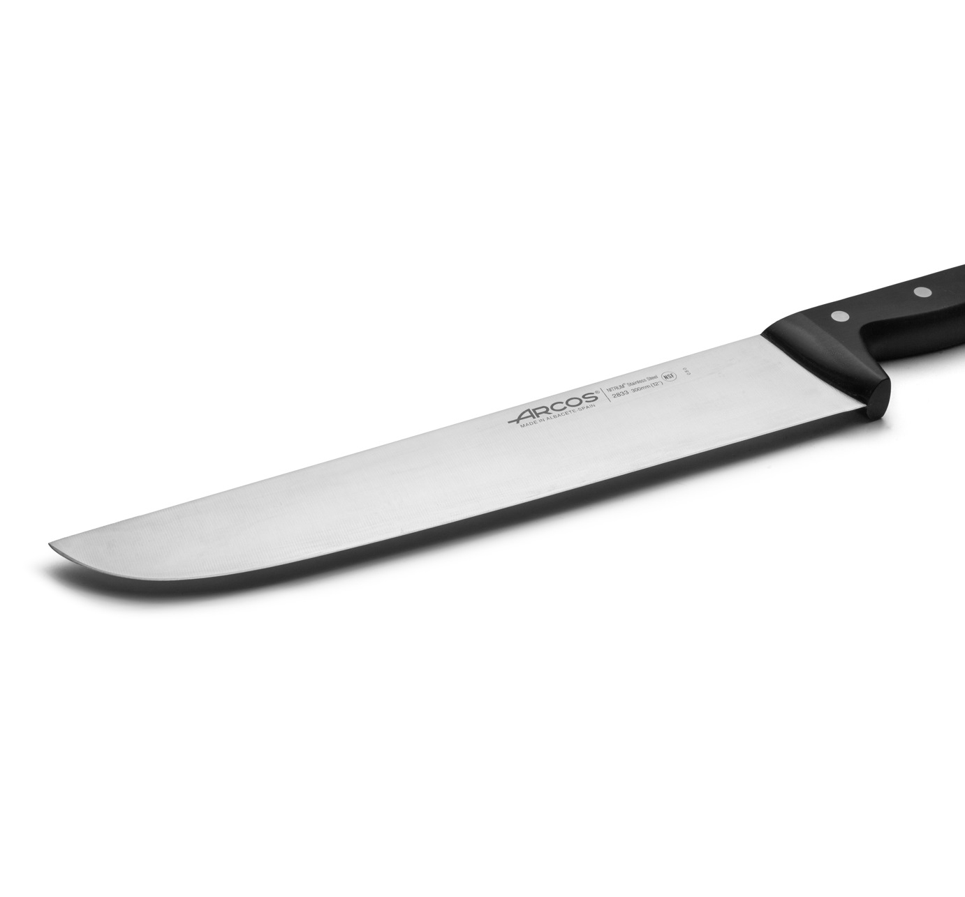 Cuchillo Carnicero recto Arcos Universal con hoja de 30 cm y mango de Polioximetileno