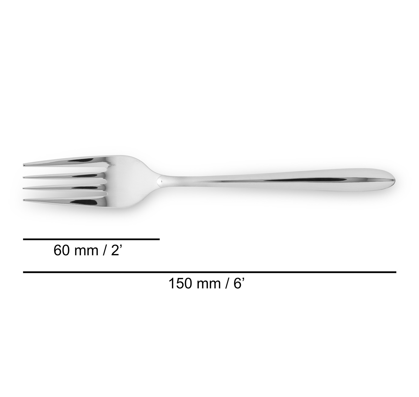 Garfo para almoço Arcos Berlin Series em aço inoxidável 150 mm