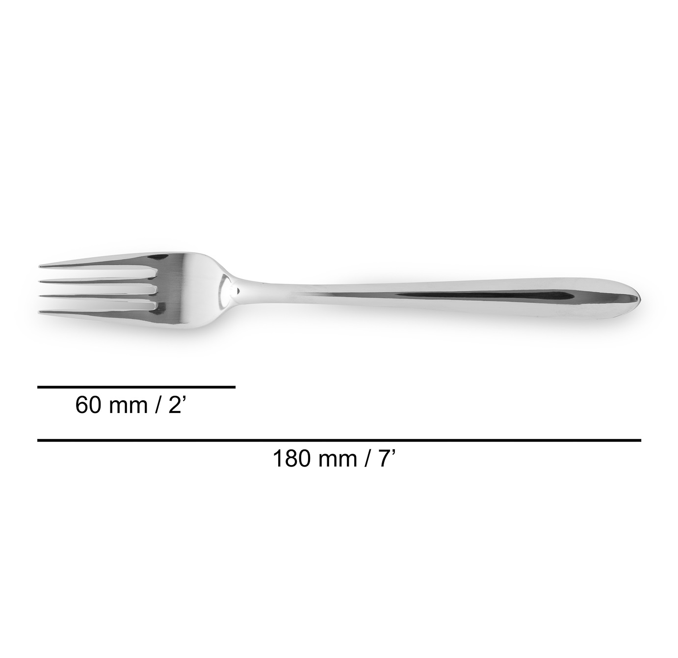 12 Garfos de Sobremesa Arcos Berlin Series Aço Inoxidável 180 mm