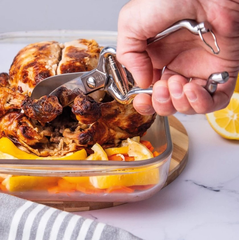 Tijera trincha aves 3 Claveles de 24 cm pulido