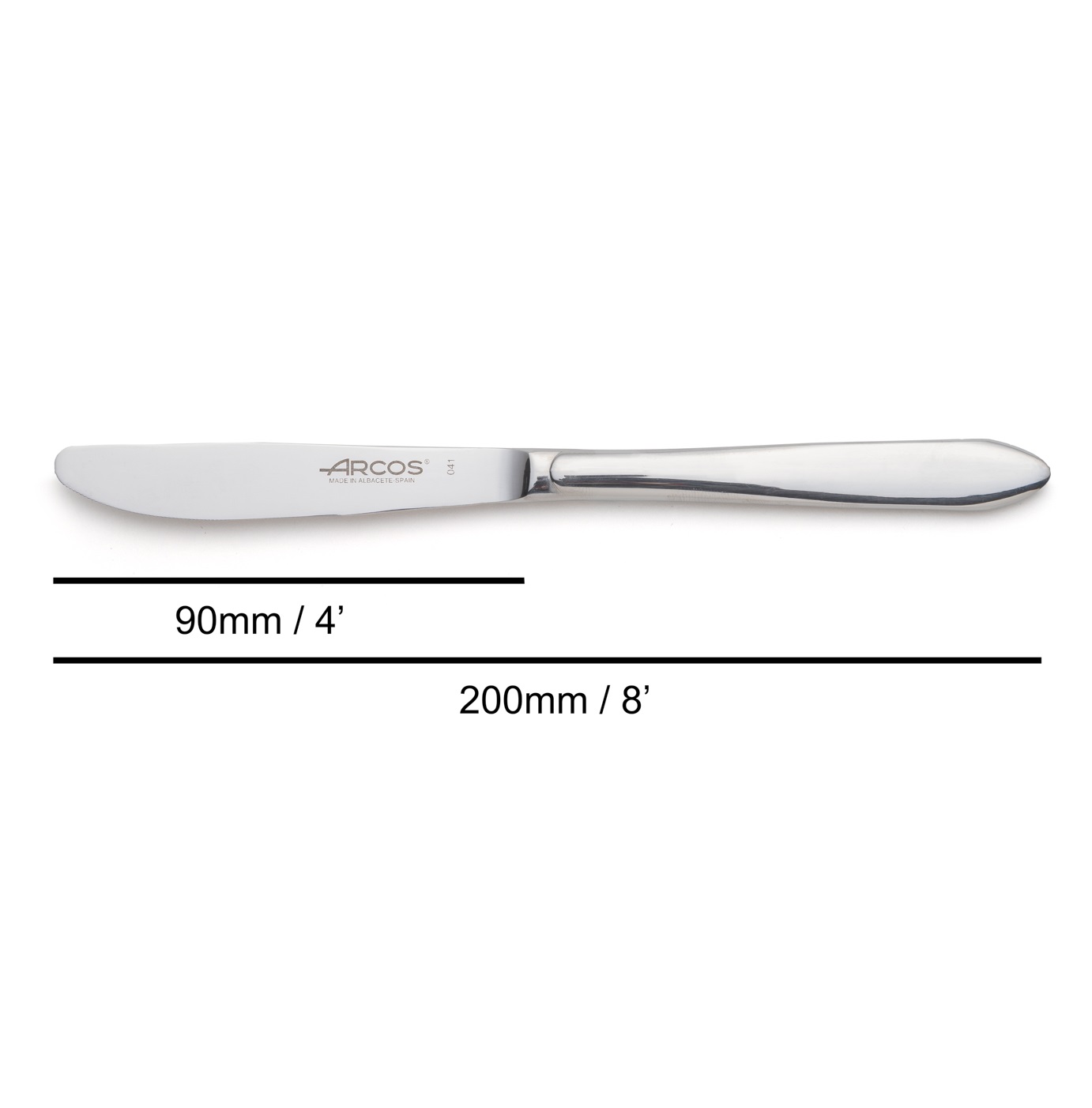 12 couteaux à dessert Arcos Berlin Series, acier inoxydable, 200 mm