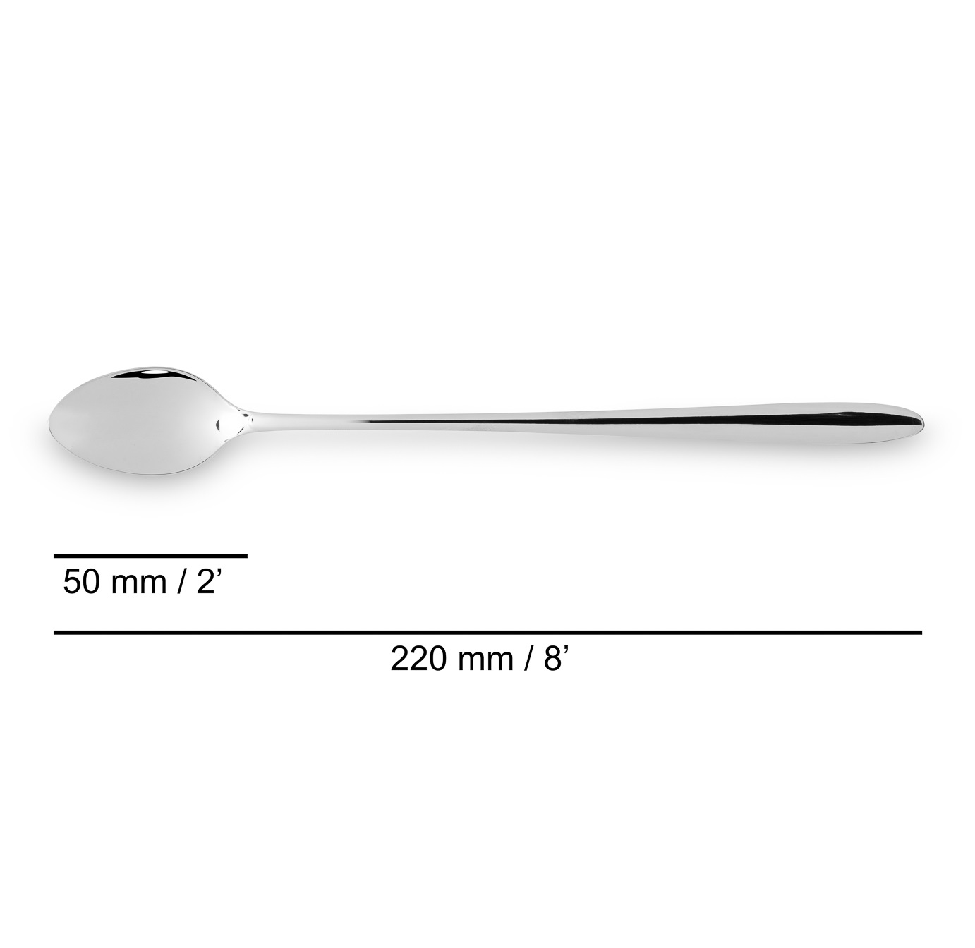 Pack de 12 cucharas de refresco de acero inoxidable Arcos Berlin de 220 mm