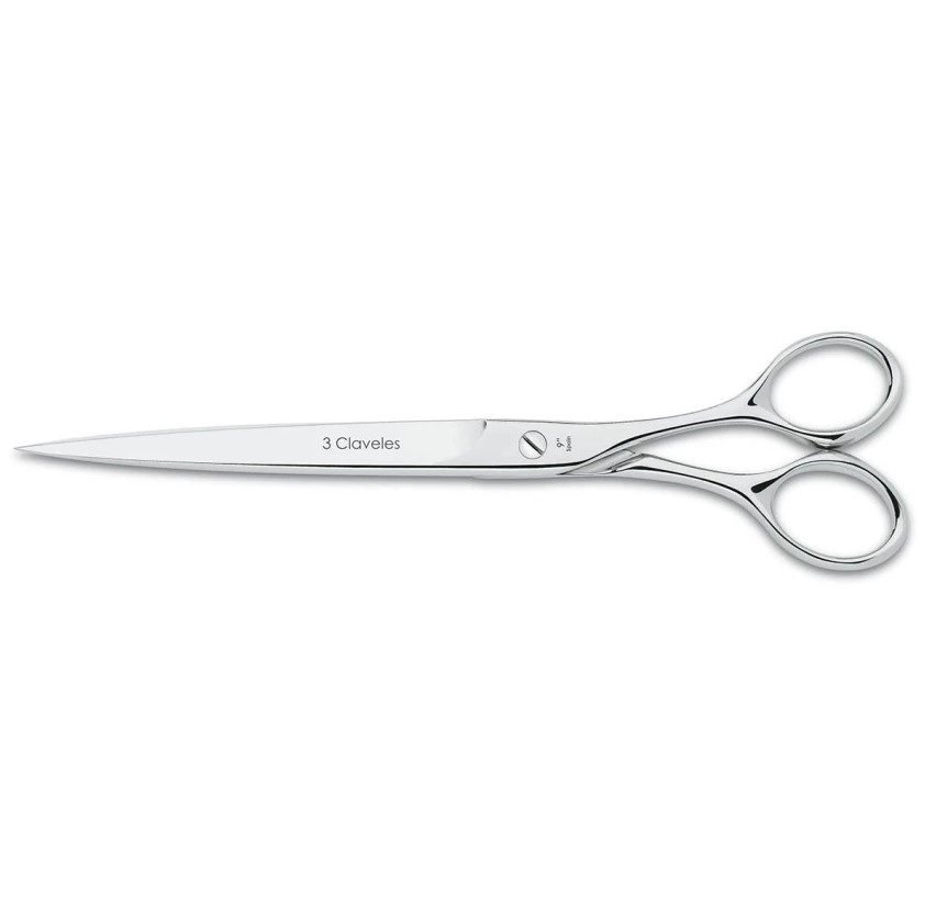 Tijera de escritorio 3 Claveles de 23 cm