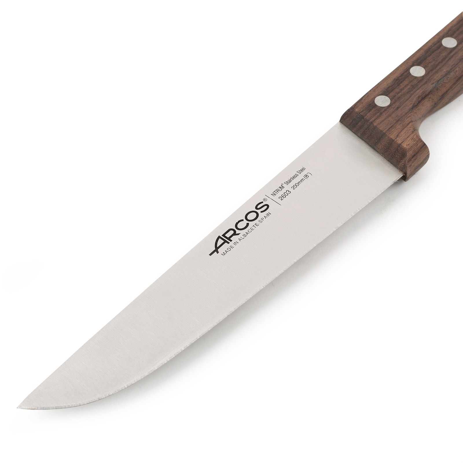 Cuchillo carnicero Arcos Atlántico con mango de madera de palisandro y hoja de 200 mm