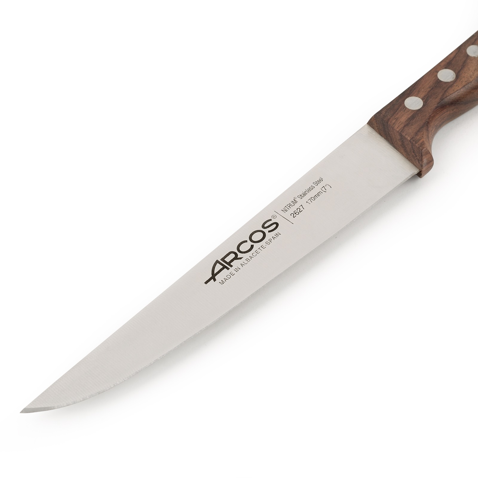 Cuchillo cocina Arcos Atlántico con mango de madera de palisandro y hoja de 170 mm