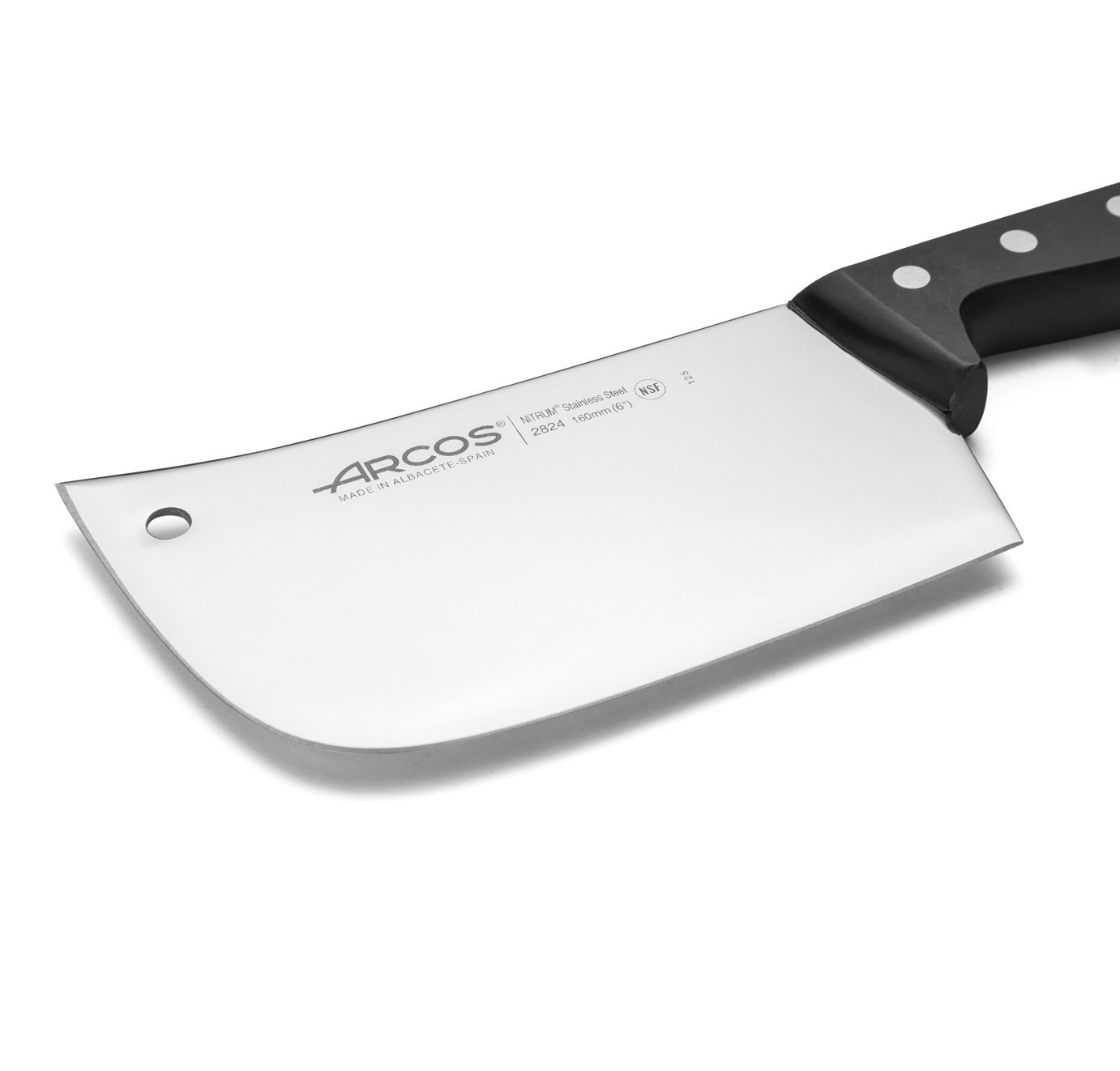 Hachuela Arcos de hoja ancha de 160 mm serie Universal con mango negro