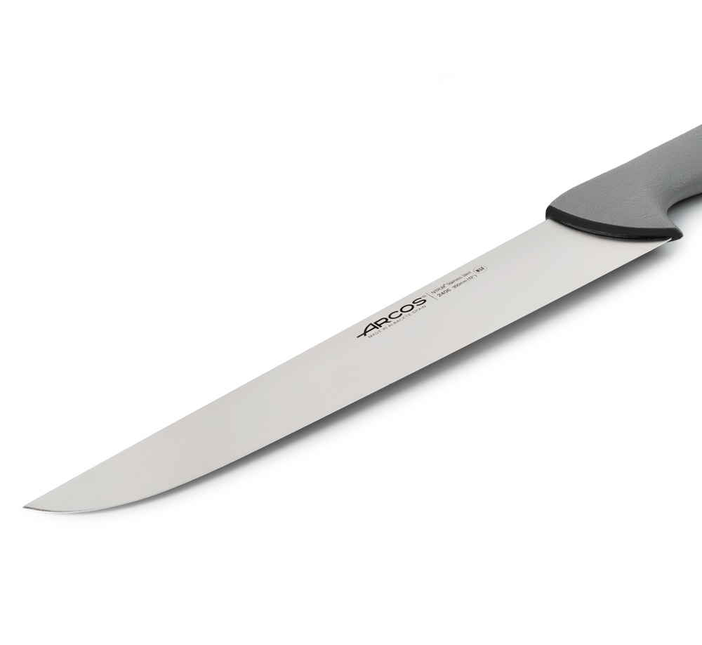 Coltello da macellaio Arcos con lama Colour Prof da 300 mm e manico grigio a doppia iniezione