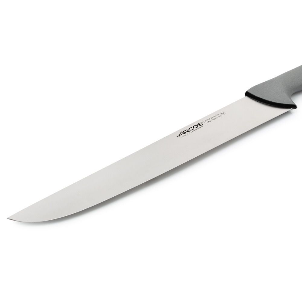 Couteau de boucher Arcos avec lame Colour Prof de 350 mm et manche gris double injection