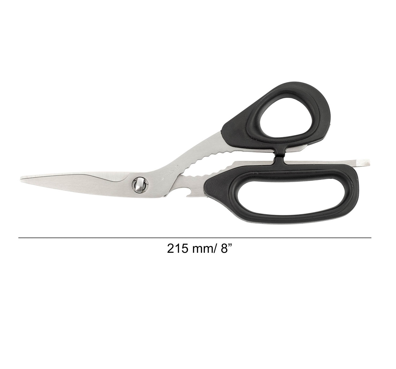 Tijeras de cocina desmontables Arcos con abridor y mango de ABS negro