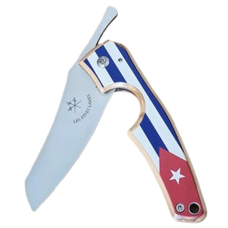 Coltellino e tagliasigari con bandiera cubana sul manico