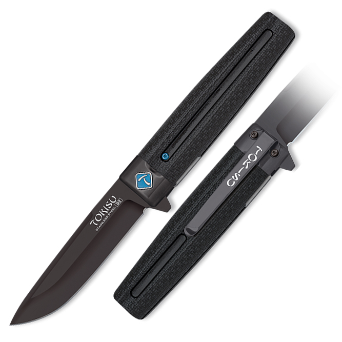 Navaja tactica Tokisu con hoja recubierta de titanio
