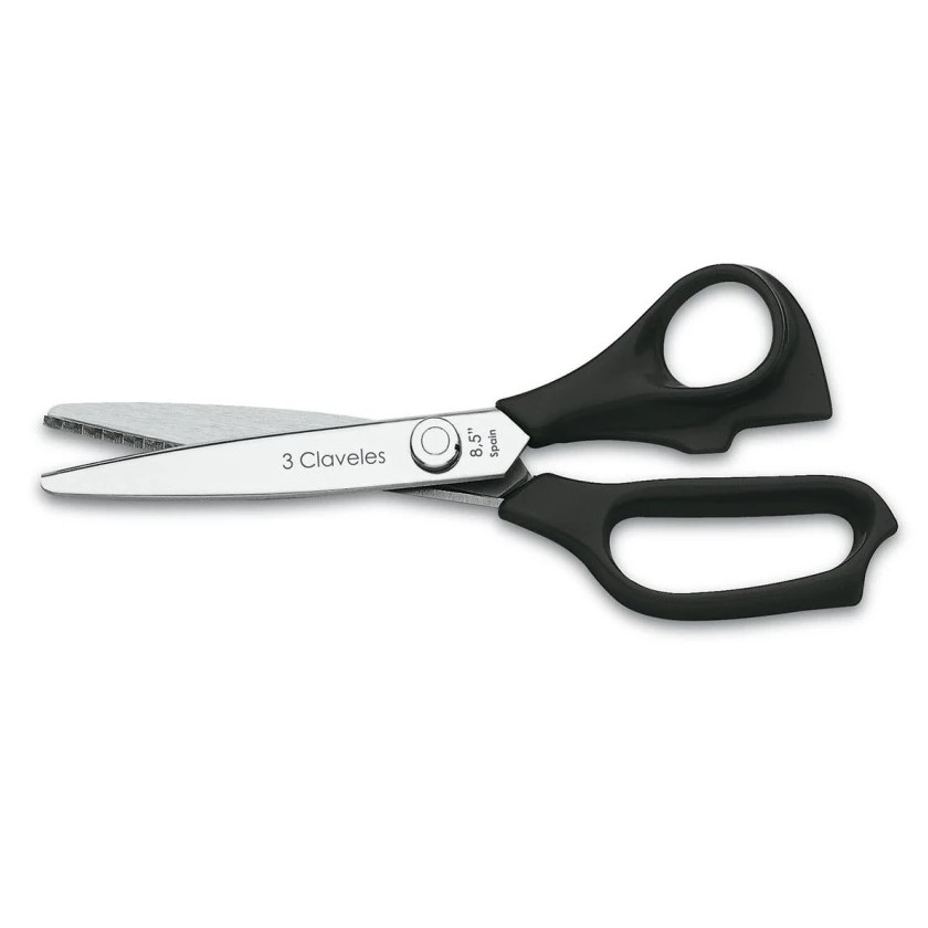 Tesoura zig zag de usos diversos com cabo de nylon preto 3 Clavel...