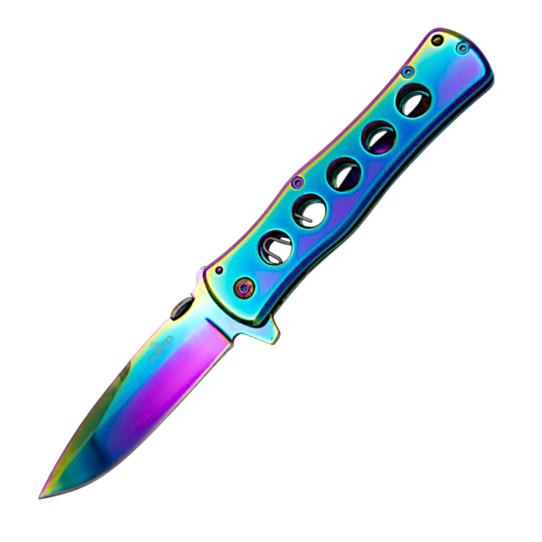 Couteau de poche tactique Fiebre Rainbow