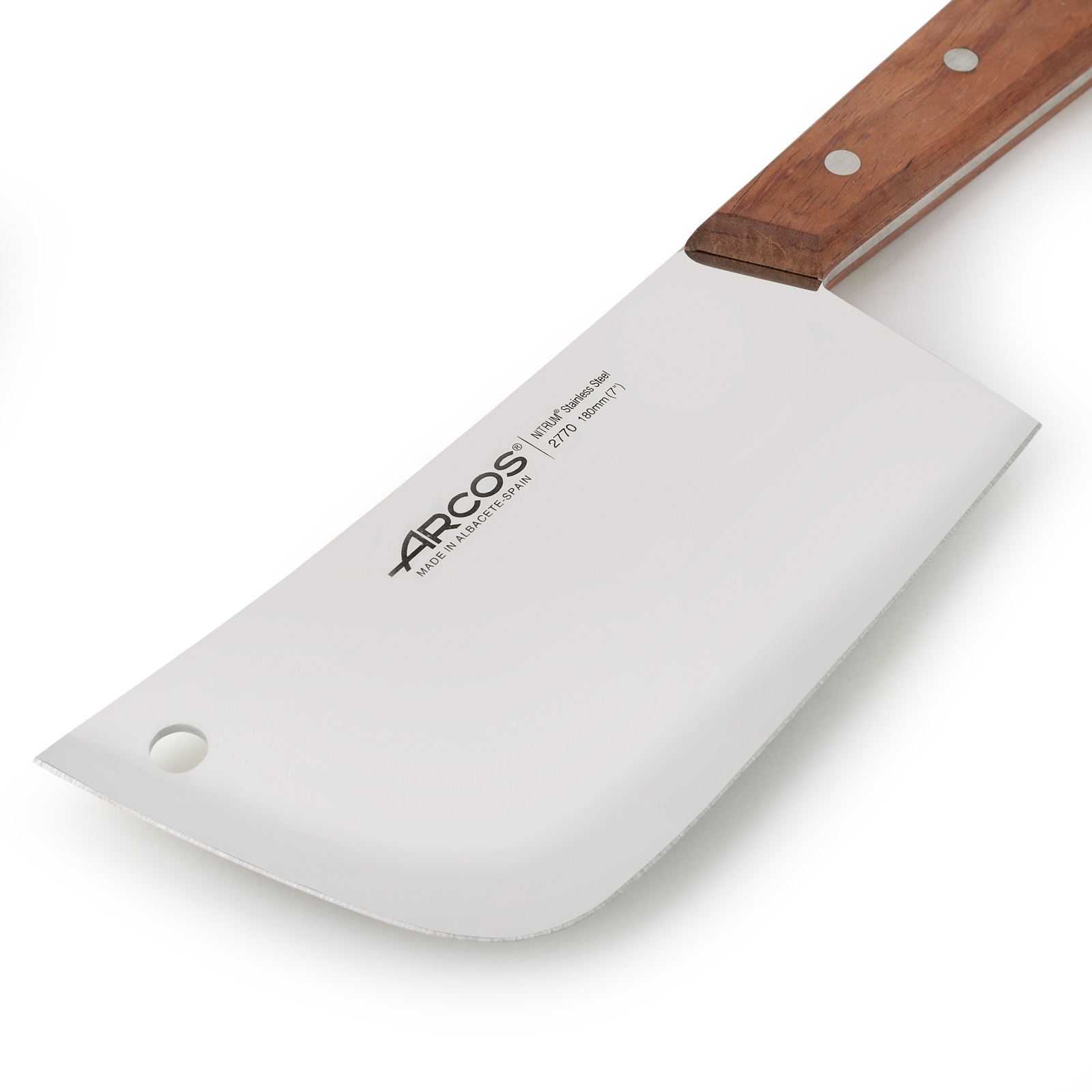 Macheta carnicero Arcos Atlántico con mango madera y hoja de 180 mm