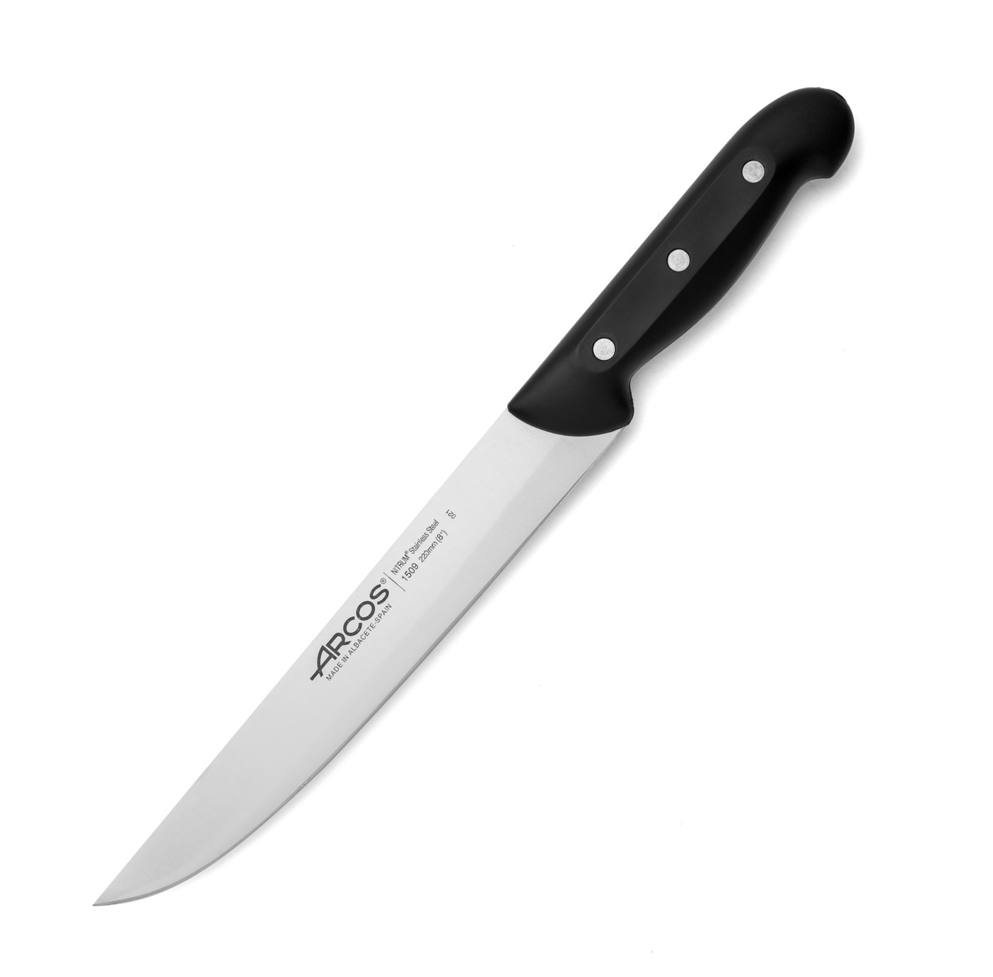Cuchillo de cocina Arcos Maitre con mango de polipropileno negro ...