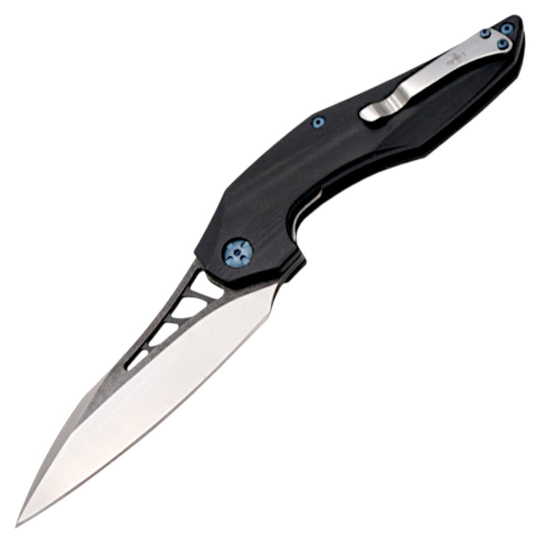 Thunder G10 nero tattico coltello tascabile a serramanico.