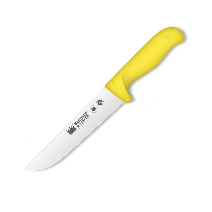 Cuchillo carnicero con hoja de 18 cm y mango de polipropileno ama...