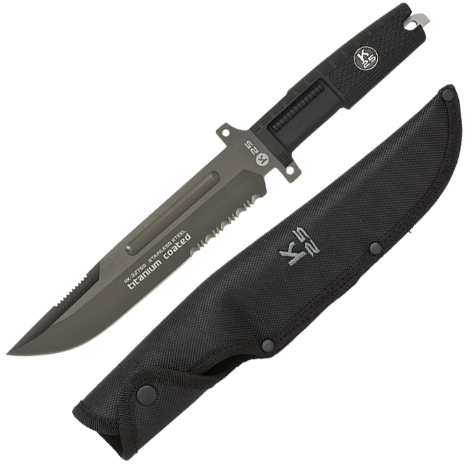 Cuchillo de K25 con hoja de acero inoxidable de 20 cm