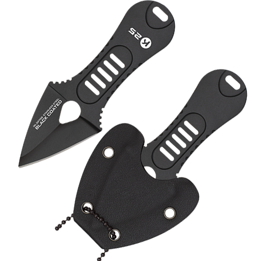 Cuchillo de cuello de K25 con hoja de flecha de acero inoxidable