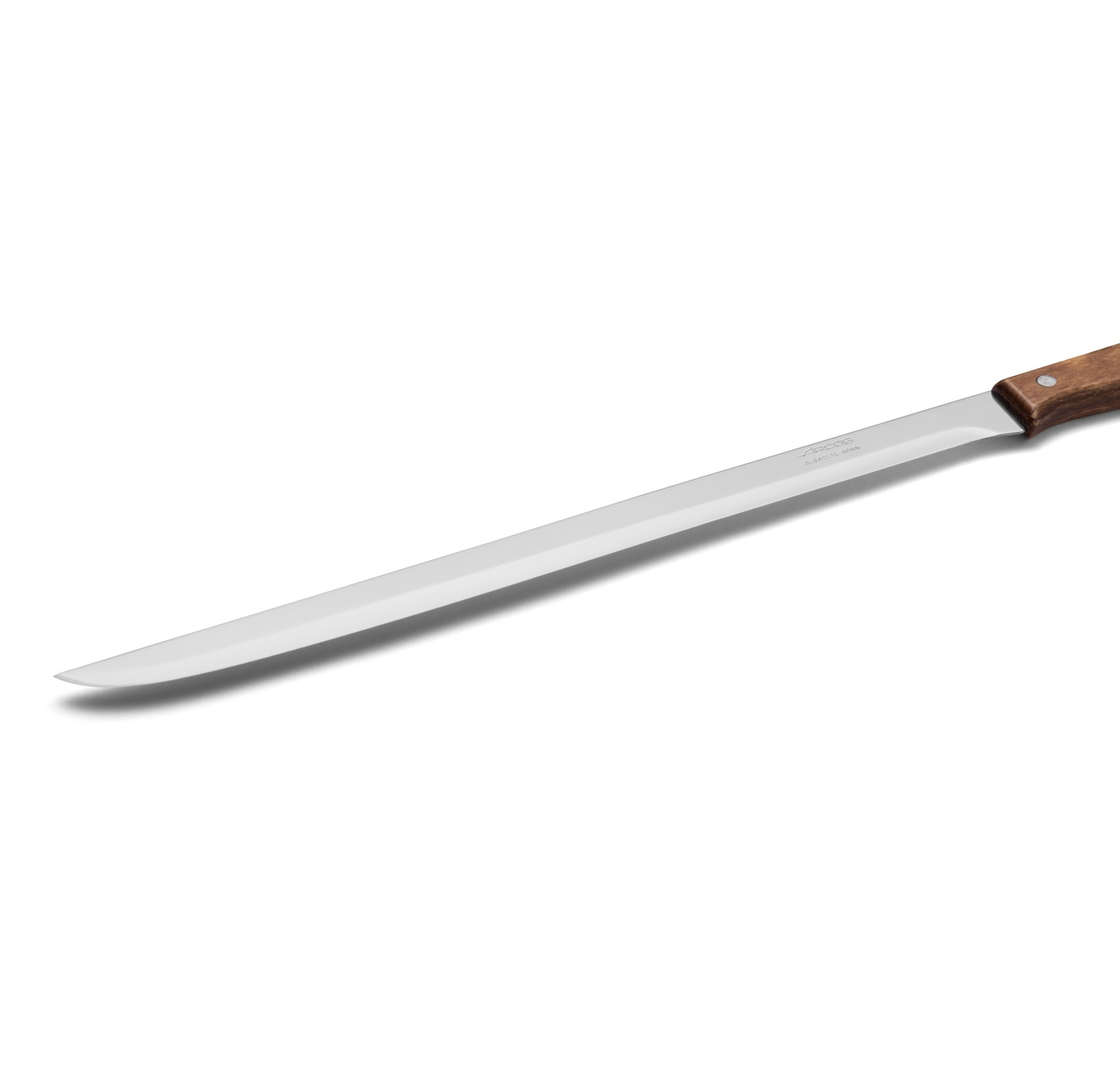 Cuchillo jamonero Arcos serie latina con mango de madera y hoja de 250 mm blister