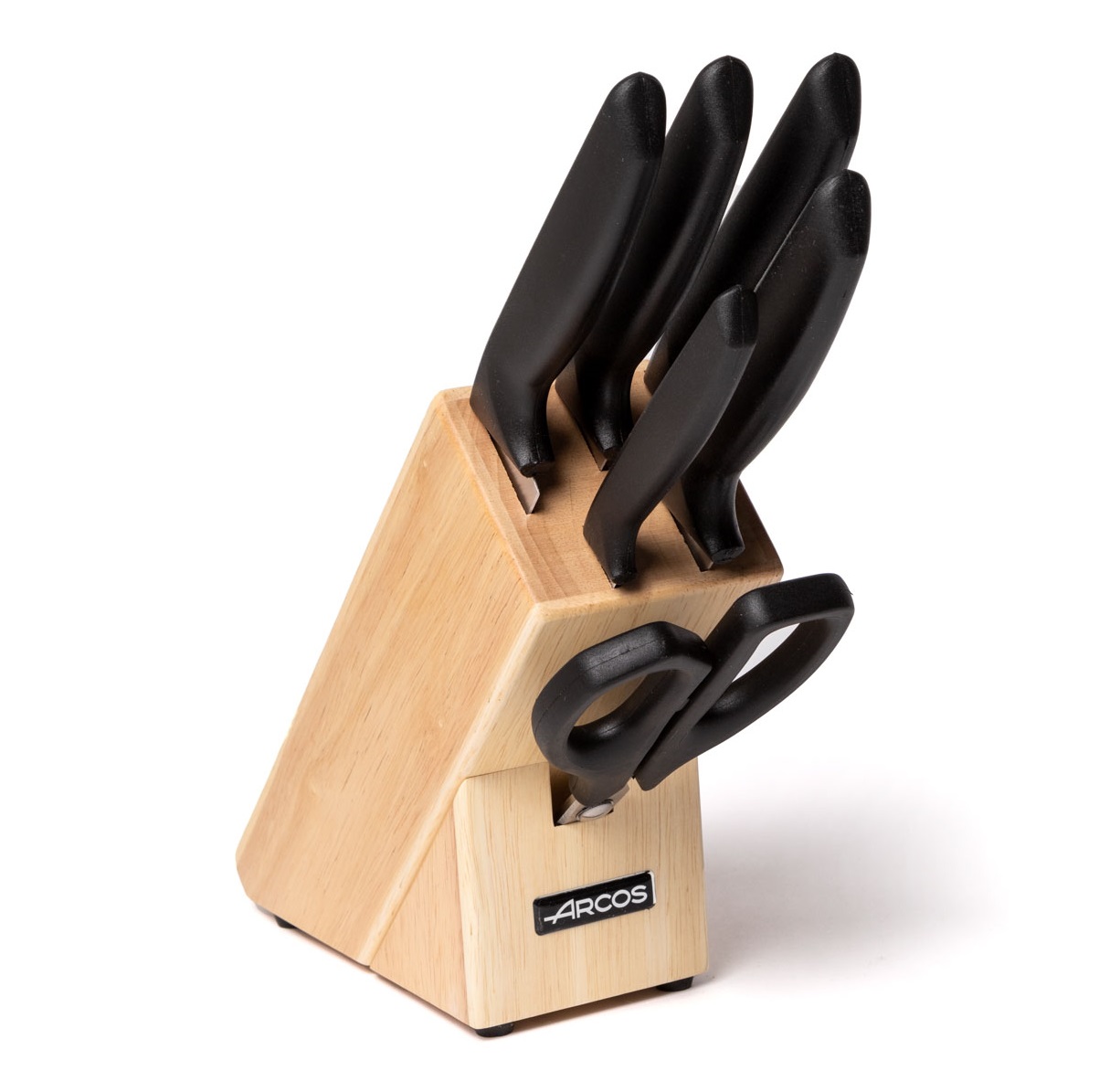 Juego de cocina 5 cuchillos + tijeras Arcos Niza con mango de pol...