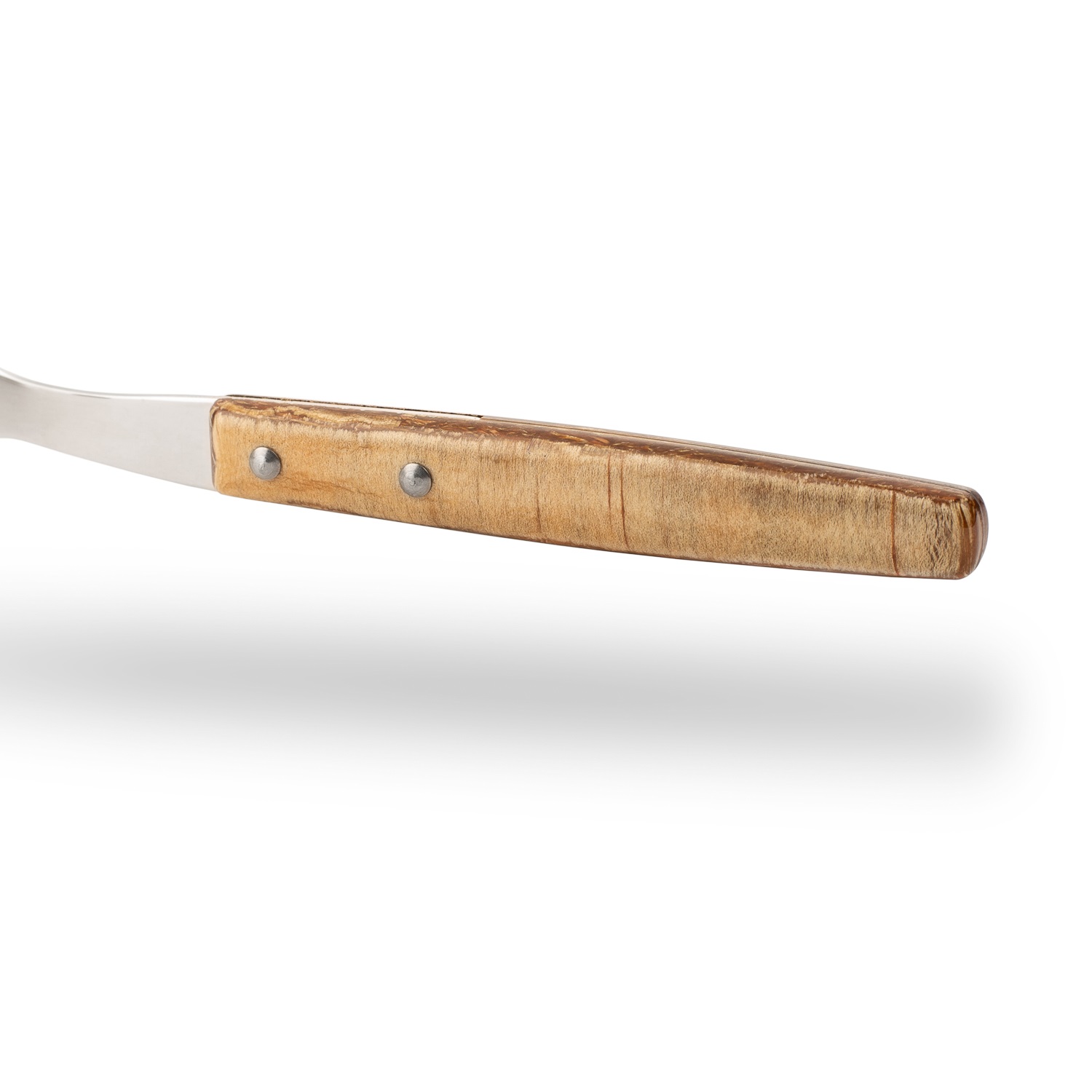 12 tenedores de mesa 200 mm Arcos con mango de madera comprimida marrón claro