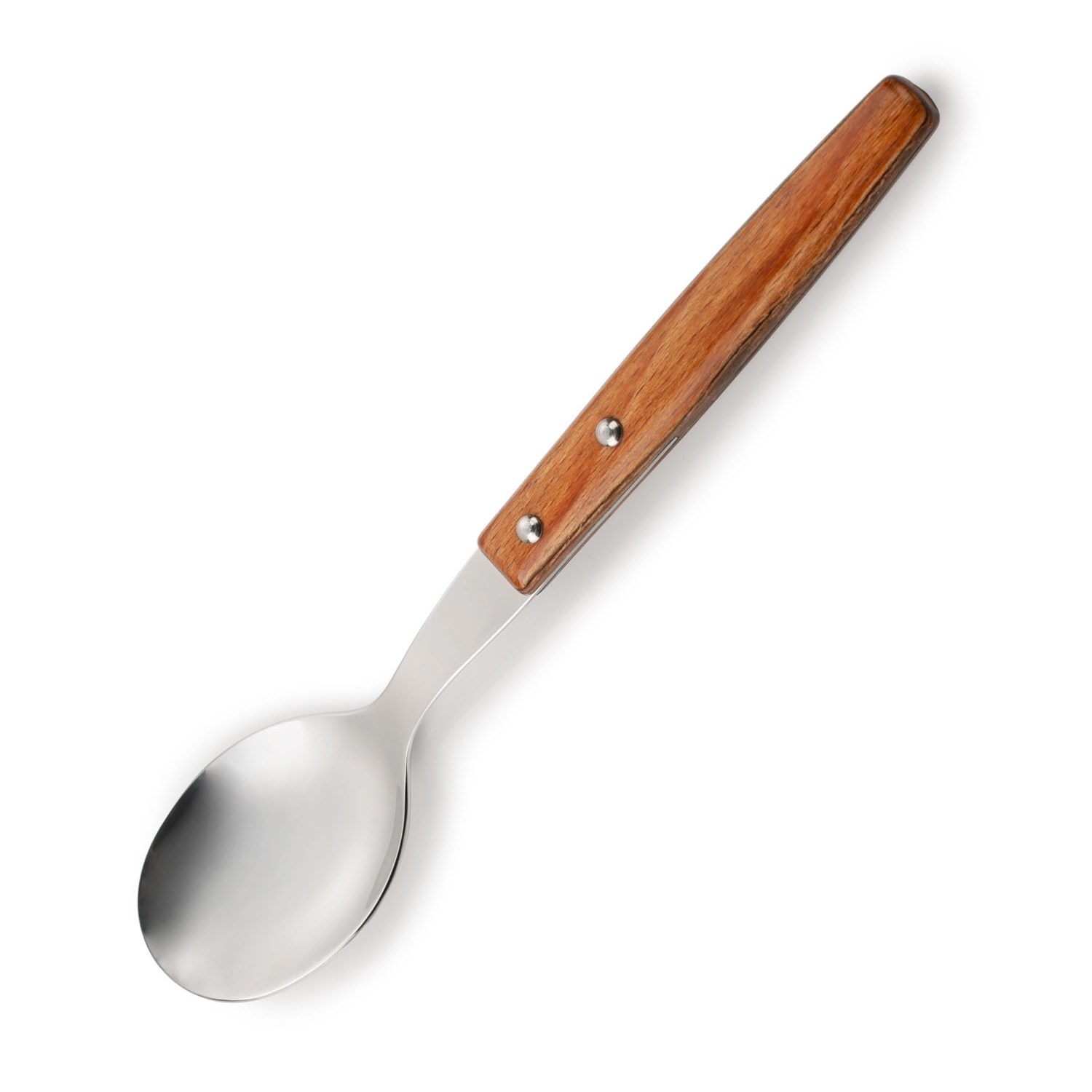 12 cucharas lunch Arcos 153 mm Serie Gregorio con mango de madera...