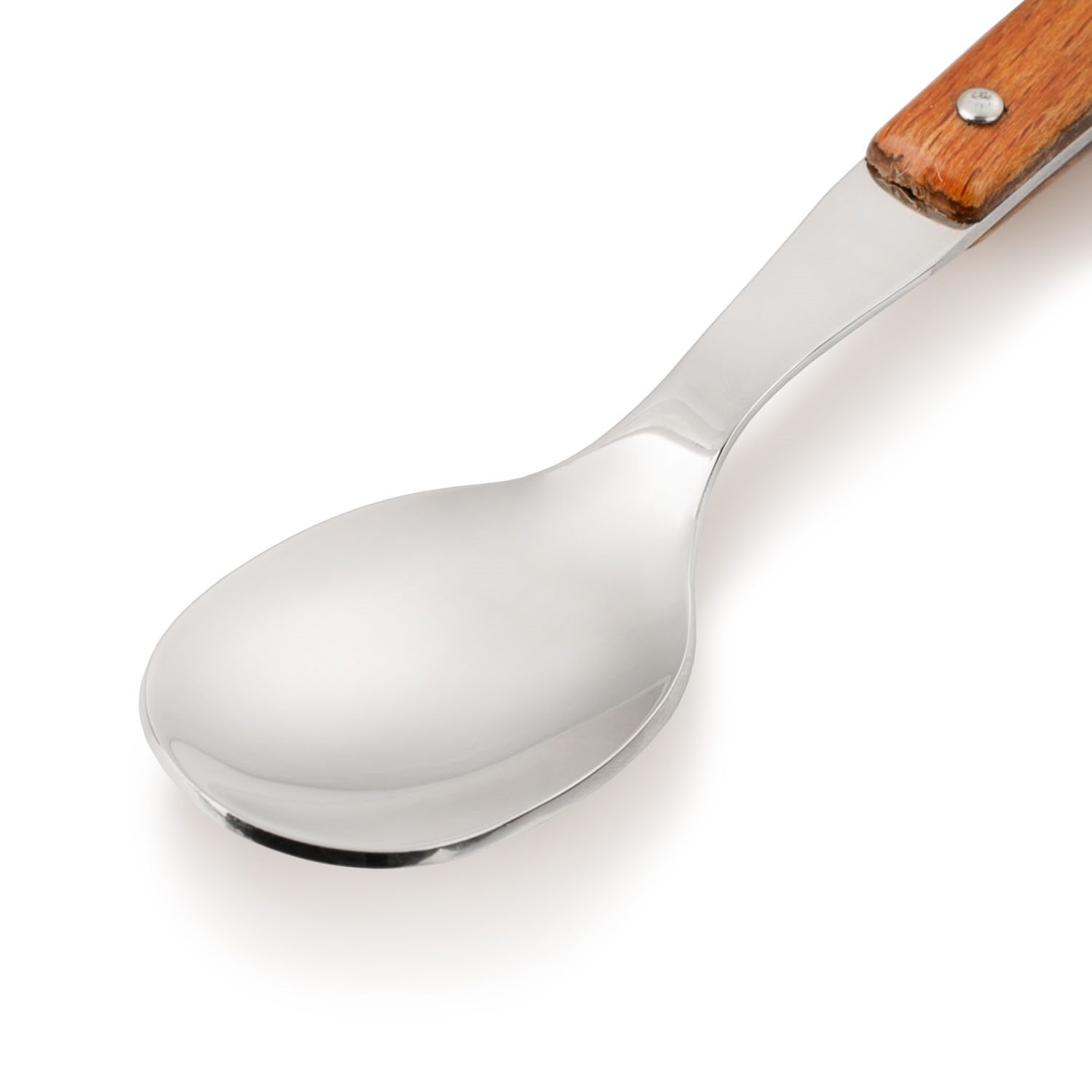 12 cucharas de mesa Arcos 206 mm Serie Gregorio con mango de madera comprimida