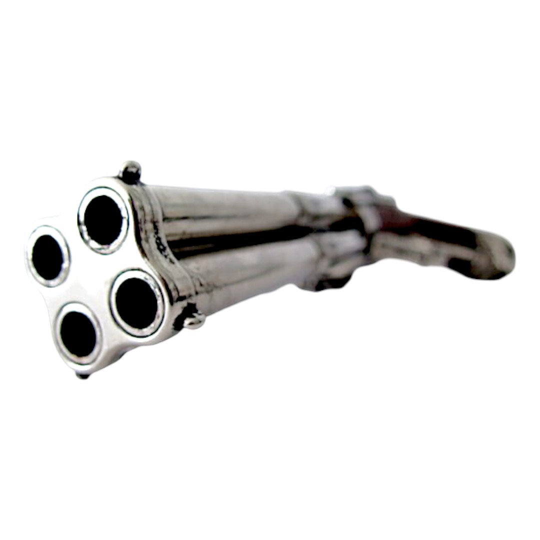 Pistola de pederneira de quatro tubos, França, século XVIII, 1307